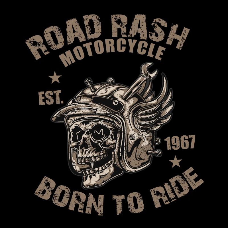 motorcycle skeleton biker grunge trend