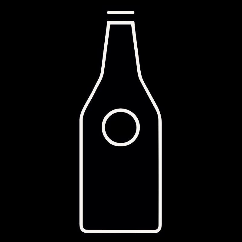 einfaches Piktogramm einer Flasche