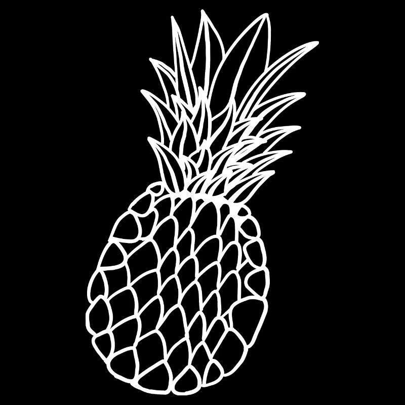 Pineapple hand drawn
