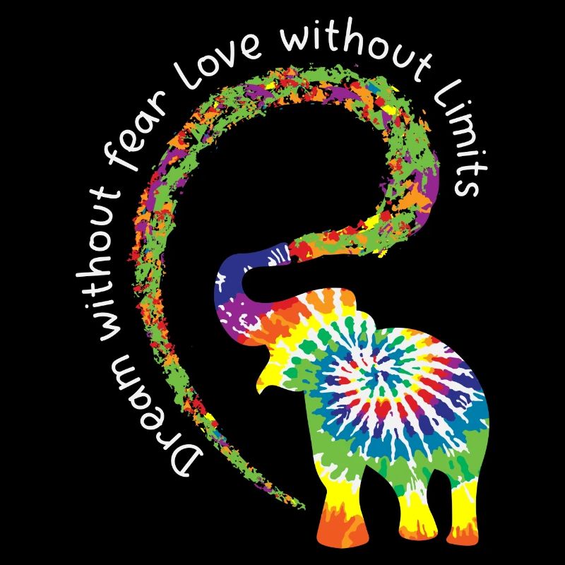 Amour sans limites éléphant LGBT Pride