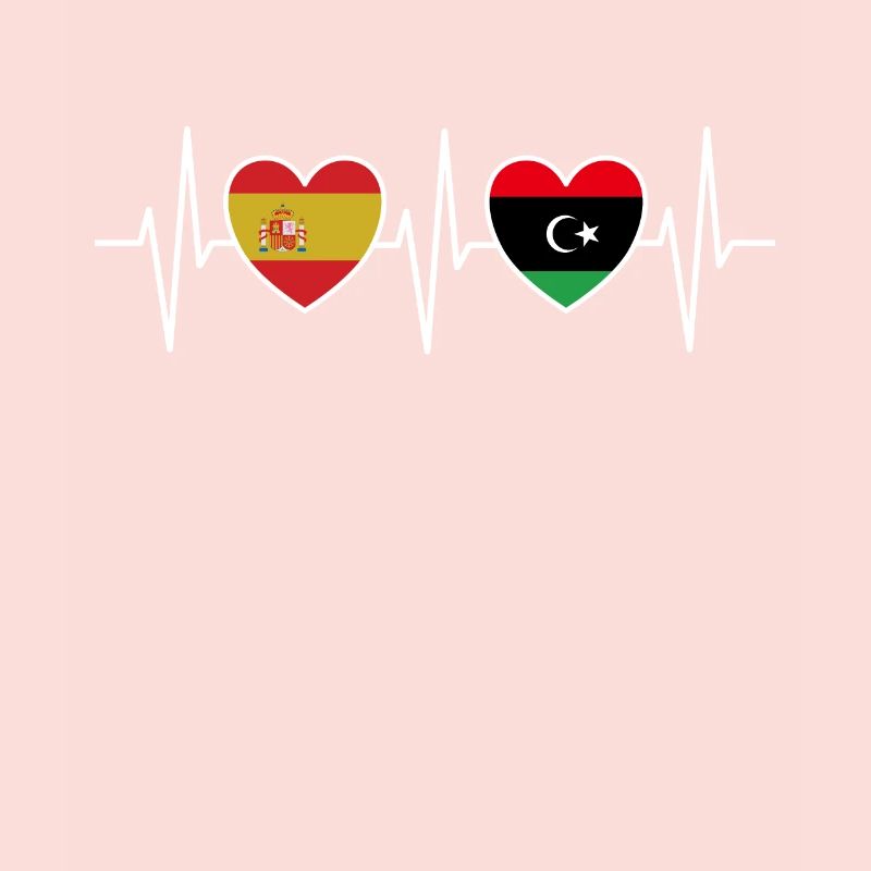Espagne et Libye Drapeau libyen Drapeaux