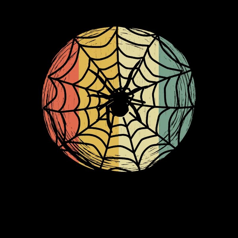 Spider Tarantula Spider Spider Web Retro Halloween