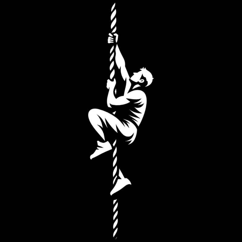 Rope obstacle in the obstacle course