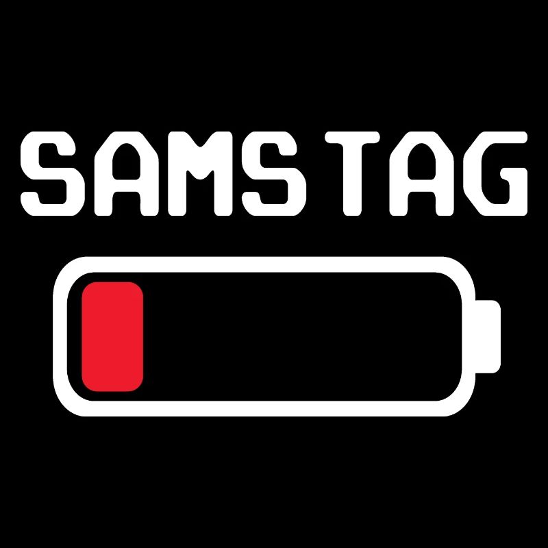Samstag Batterie leer Design
