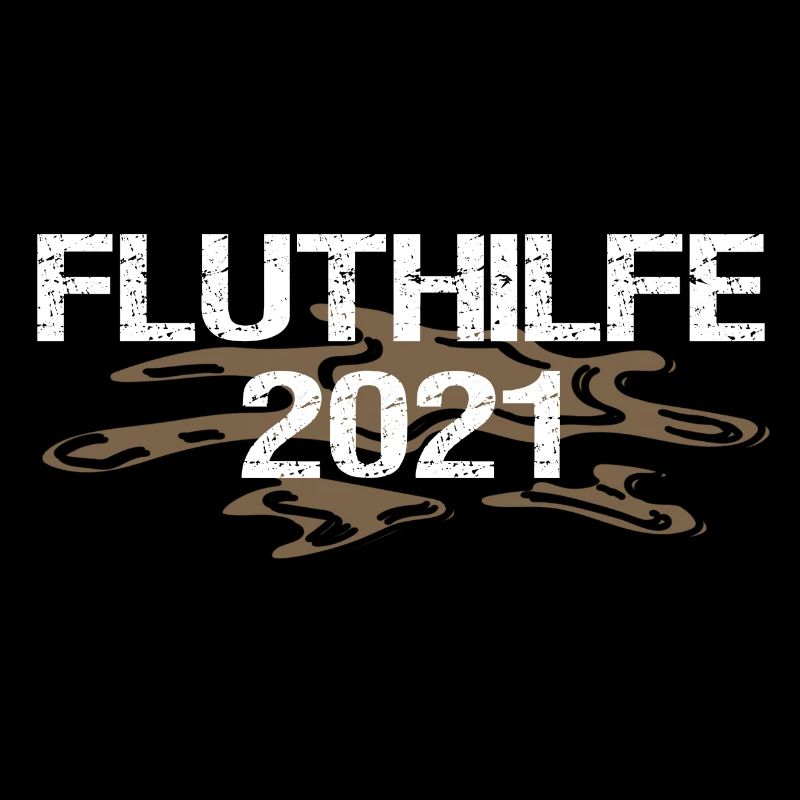 Fluthilfe | Flut Helfer Hochwasser Eimerkette Held