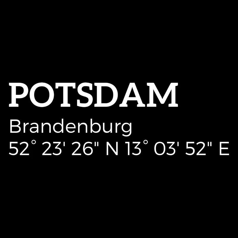 Potsdam Brandenburg coordinates