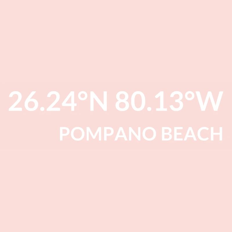 Pompano Beach, Florida, USA Coordinates