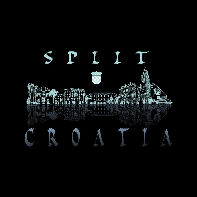 Split skyline city Croatia