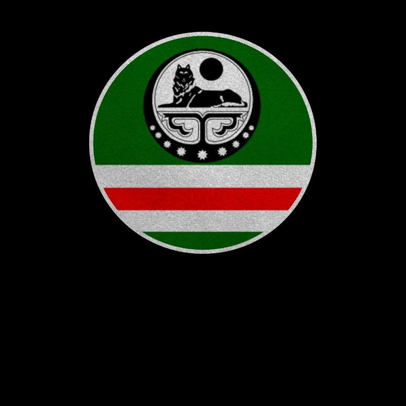Chechnya Flag. Chechen Born, Chchnyan Borz