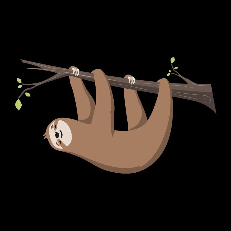 Sloth Sloth est suspendu à la branche
