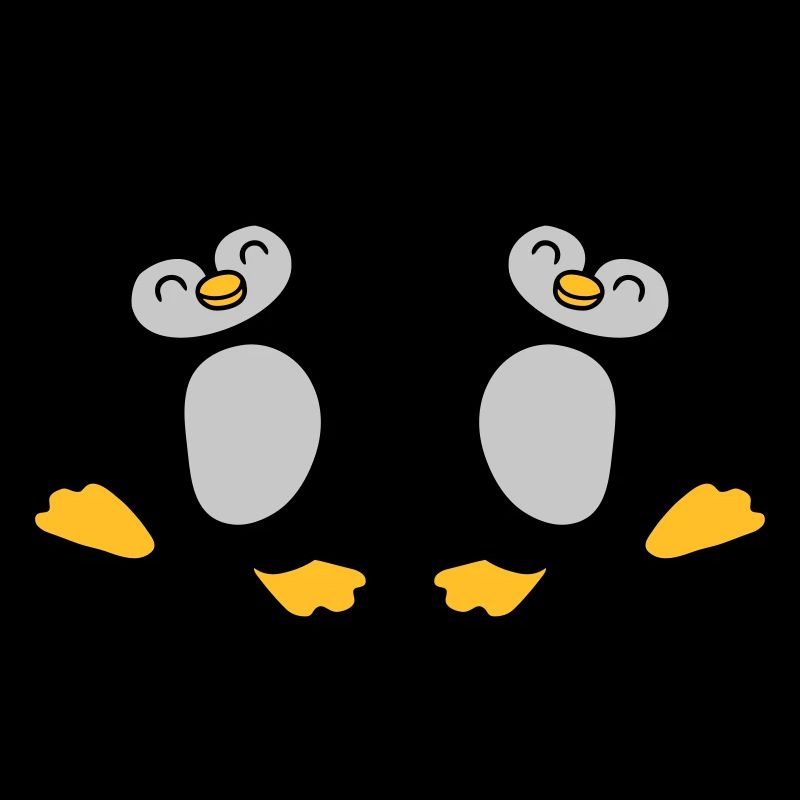 High Five Begrüßung Pinguine