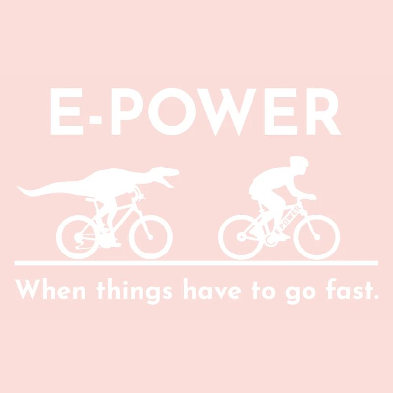 Velociraptor chasing e-biker