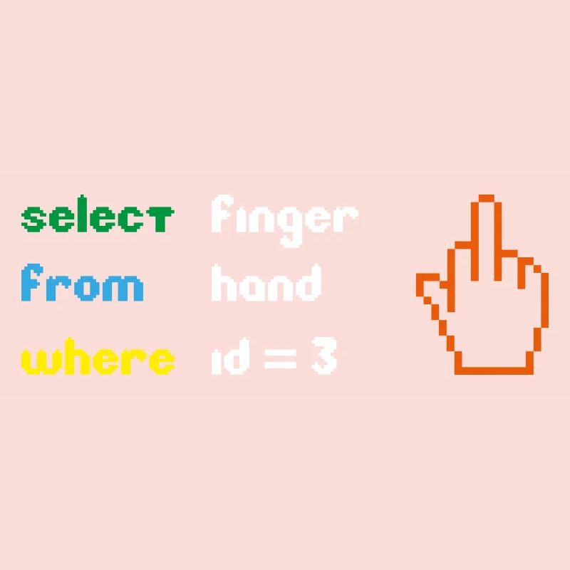 Funny SQL Query : un doigt d’honneur 8 bits pour les geeks