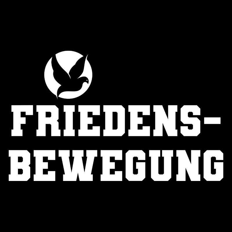 Friedensbewegung dunkles Design