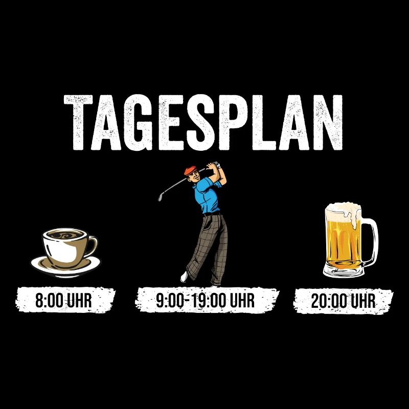Tagesplan Golfen Golf Golf spielen - Golfer