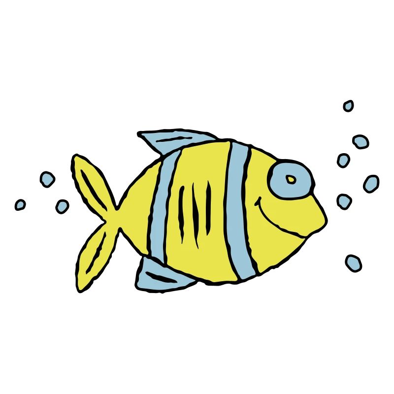 Fisch Buntbarsch Wasser Meer Graffiti Zeichnung