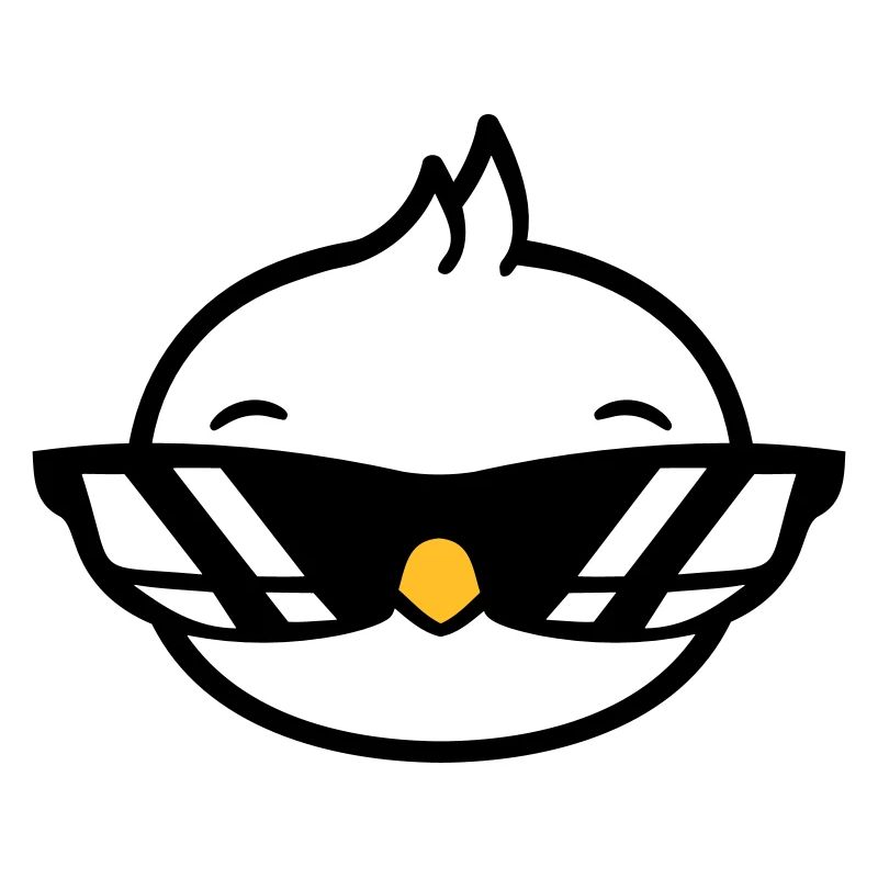 Vogel Sonnenbrille Cool schwarze Brille Coolness