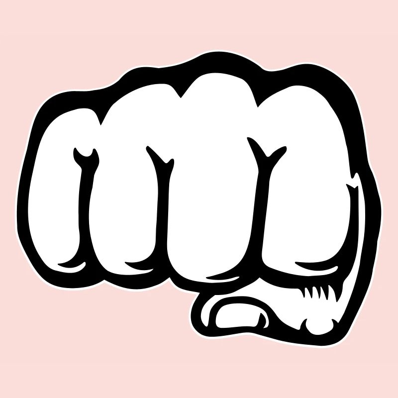 Fist hand icon front