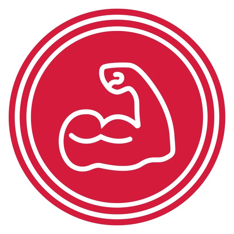 Muscles dumbbell icon