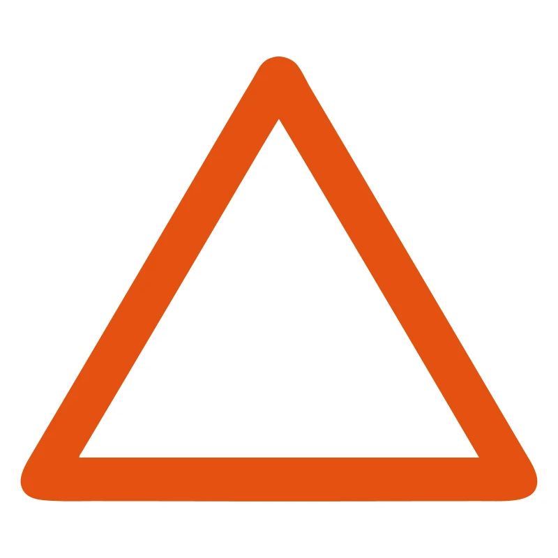 panneau triangle vide ajouter texte