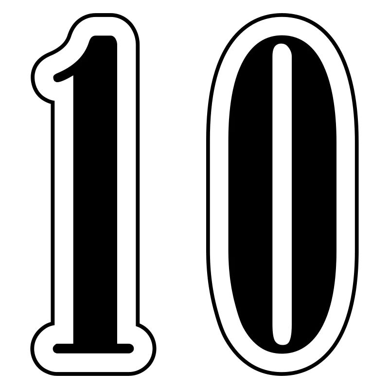 10 Number symbol