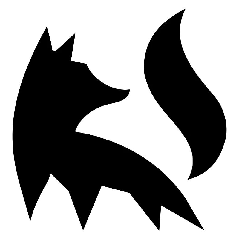 Fox Silhouette Forest Nature Animal Red Fox Vector