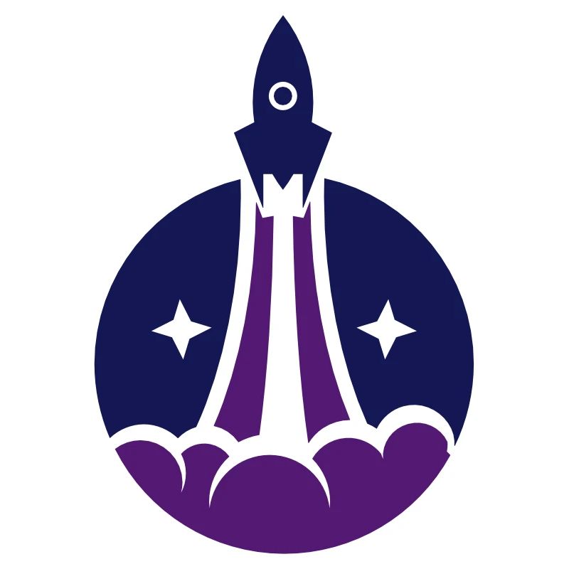 Raumfahrt Vector Design mit dem Start einer Rakete