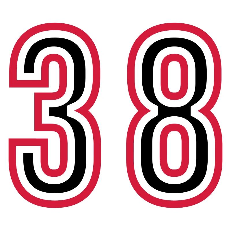 38 Number Years Jersey