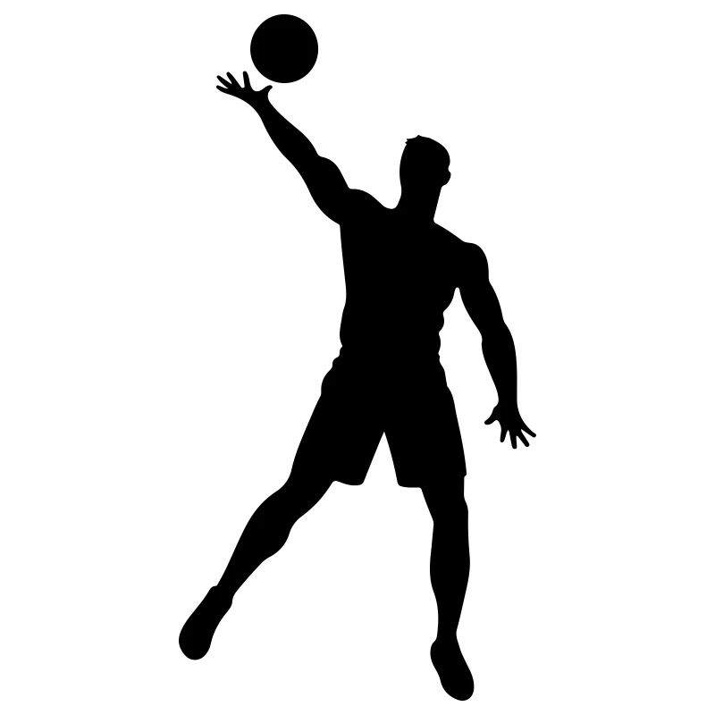 Volleyball Player Silhouette