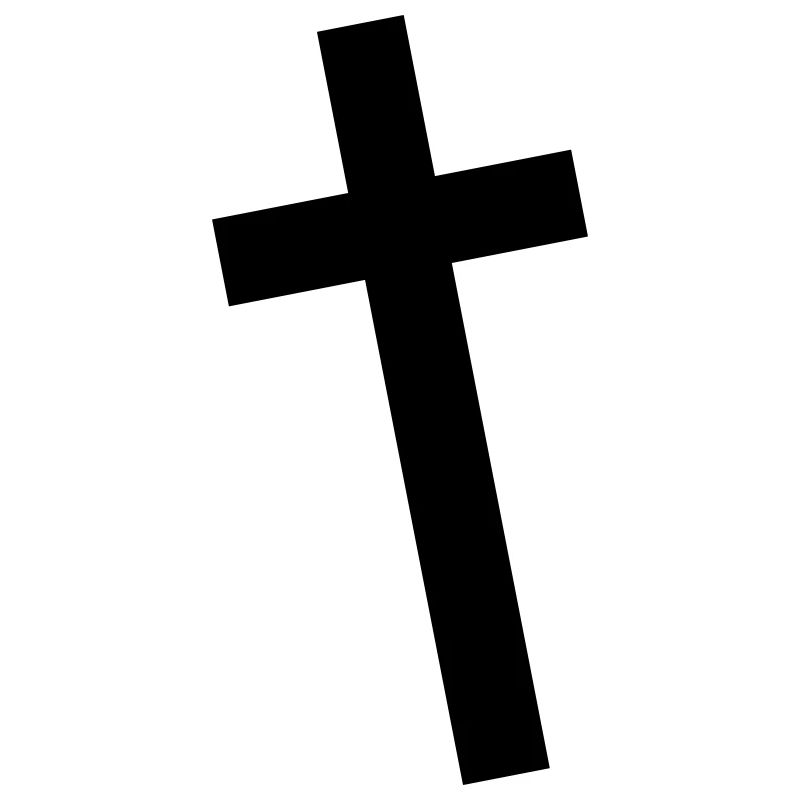 Crucifix diagonal cross retro