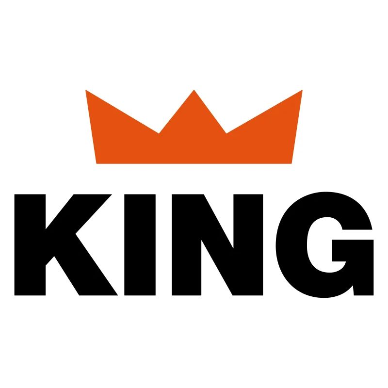 King mit Krone / 2 Farben