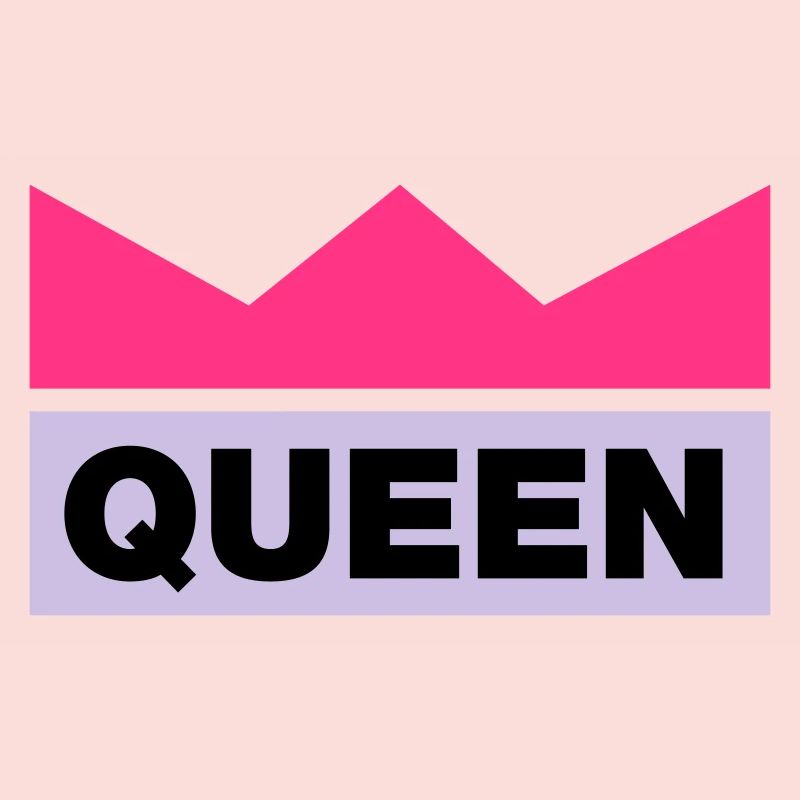 Queen with crown / 3 colors
