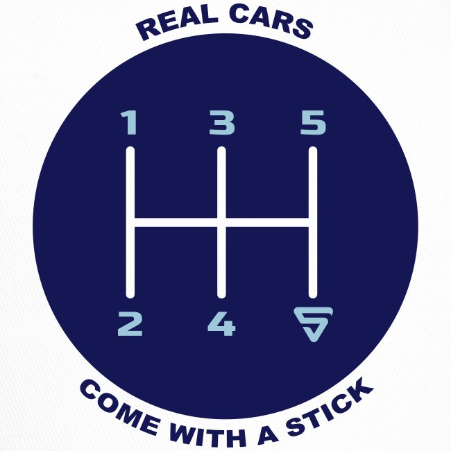 Real cars come with a stick