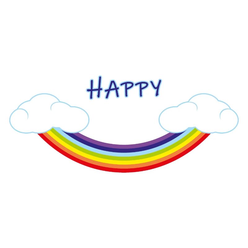 Umgekehrter Regenbogen in Form eines Lächelns