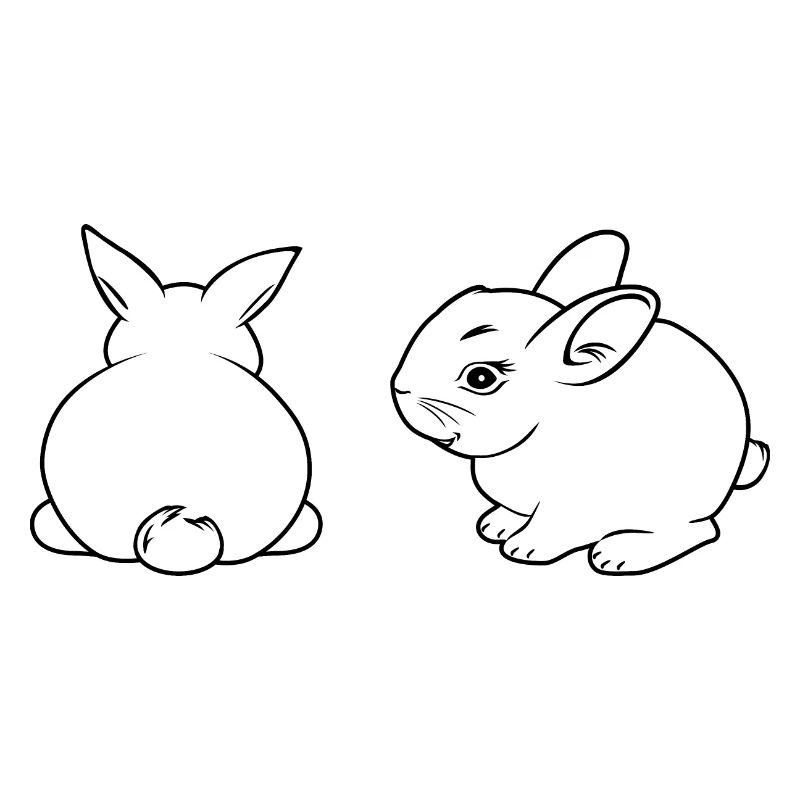 Two rabbits