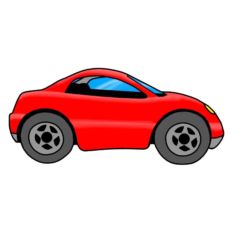 Auto Kinder, rotes Auto