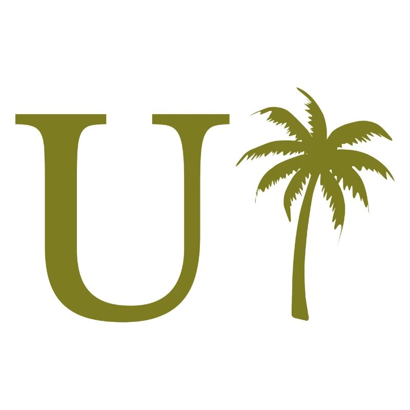 Lettre u vert Palm