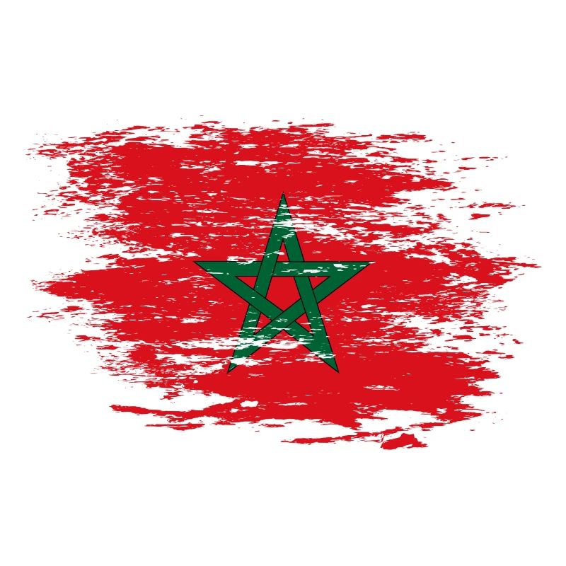 Morocco flag used