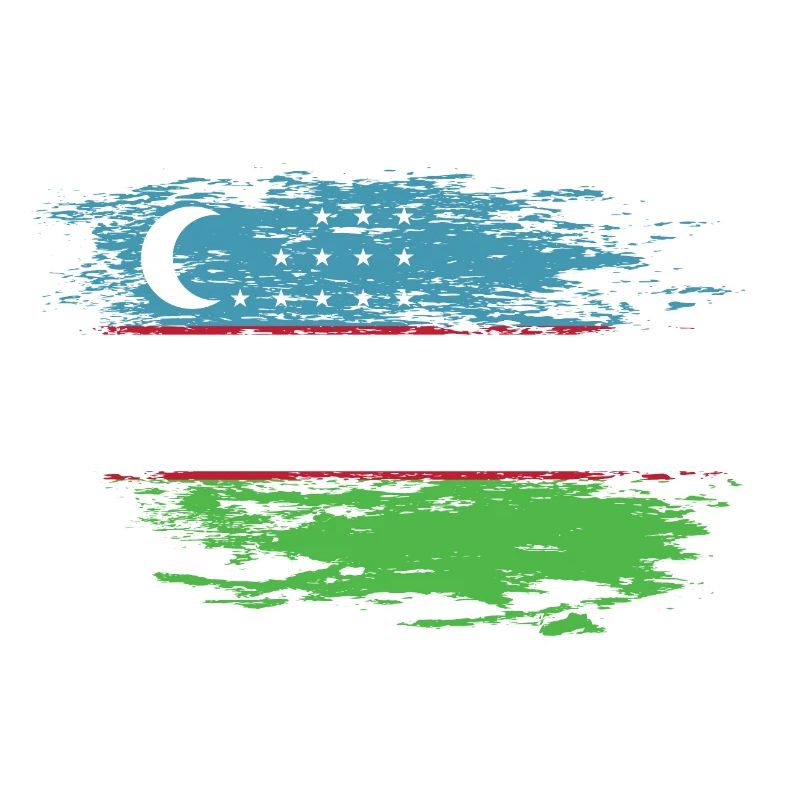 Drapeau de l’Ouzbékistan utilisé