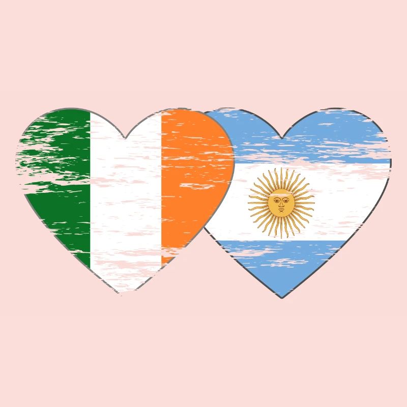 Irlande Argentine Drapeau Utilisé