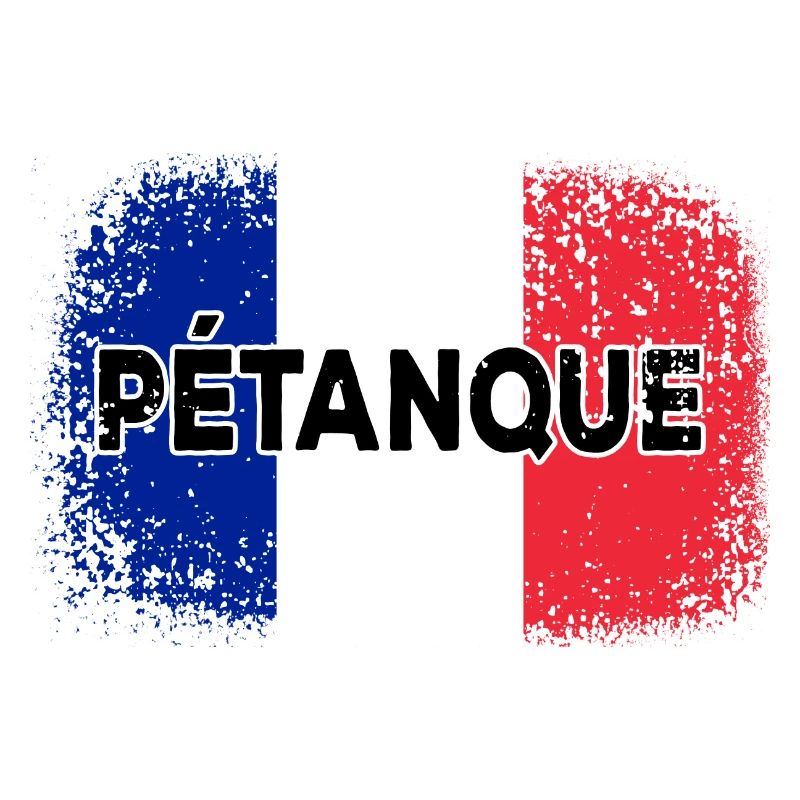 Pétanque Français Drapeau Boule Joueur Drapeau
