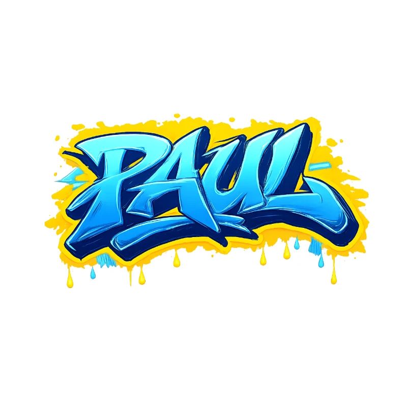 Graffiti PAUL Name Gift Ideal Printable