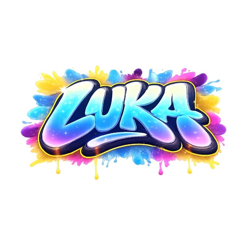 Graffiti LUKA Name Geschenk Ideal druckbar auf