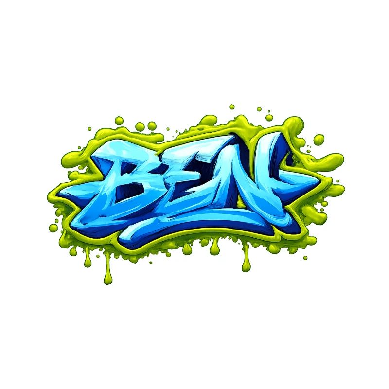 Graffiti BEN Prénom cadeau idéal imprimable sur t-