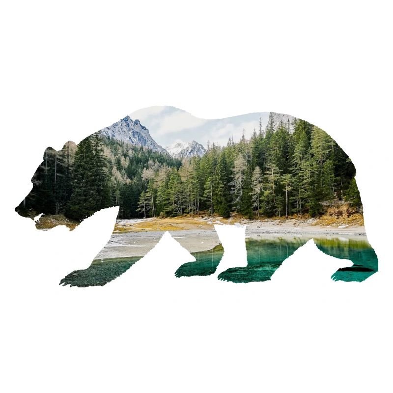 Bär Wald Kanada Alpen