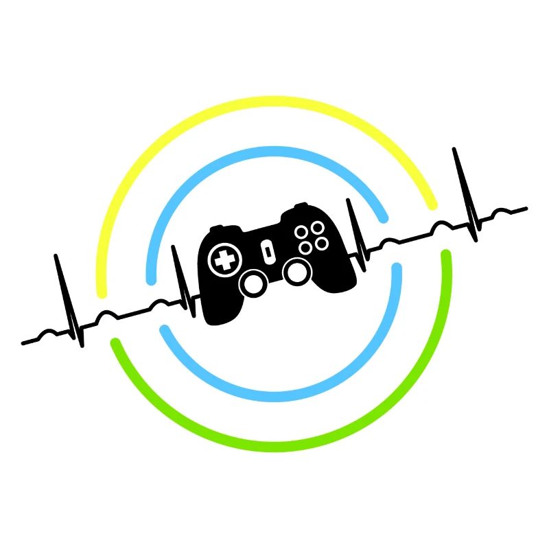 Herzschlag Neon Gaming Controller