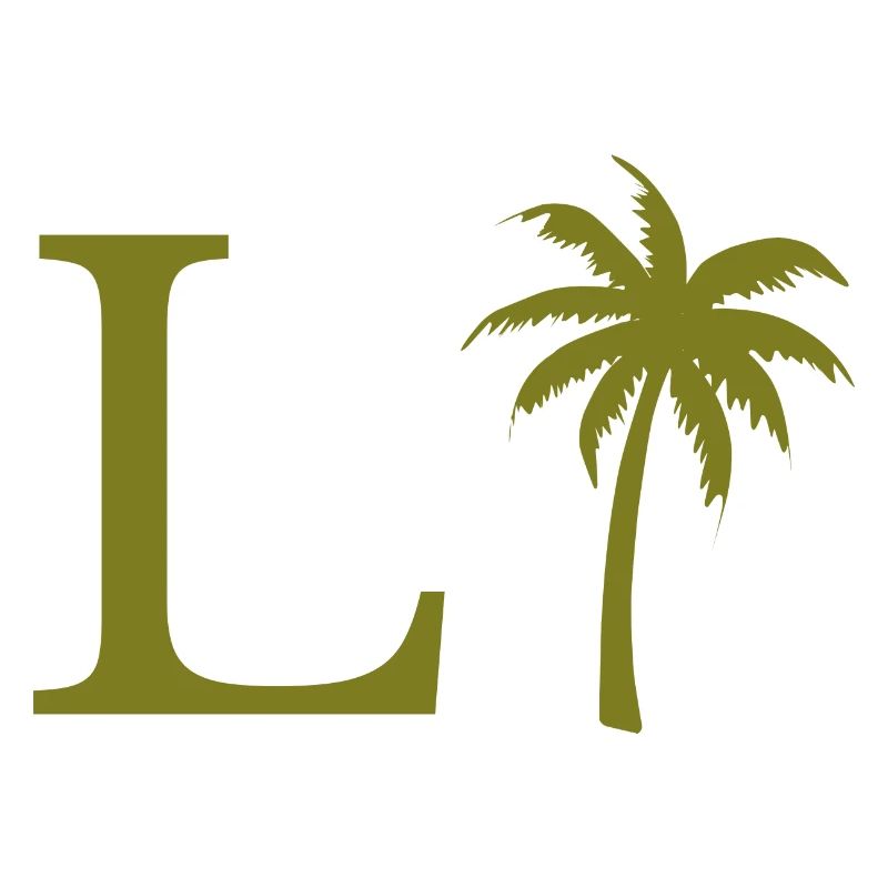 Lettre l vert Palm