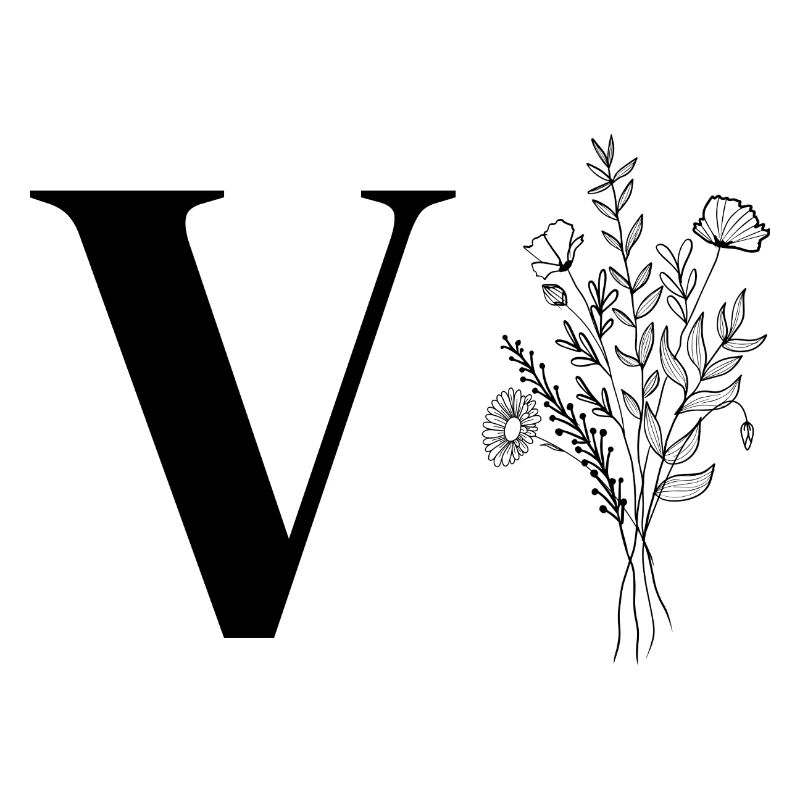 Minimalistische Blumen