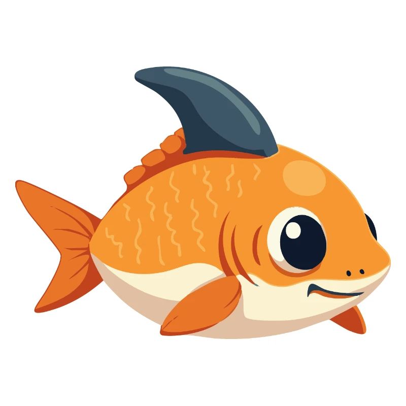 Goldfisch mit Haiflosse – Trau Dich anders zu sein