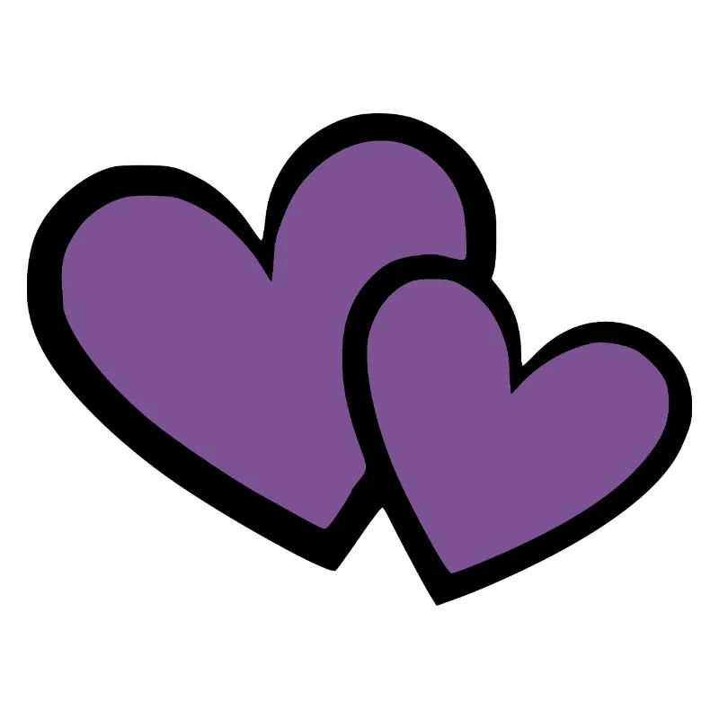 2 Violet Heart Heart Violet Heart Pattern